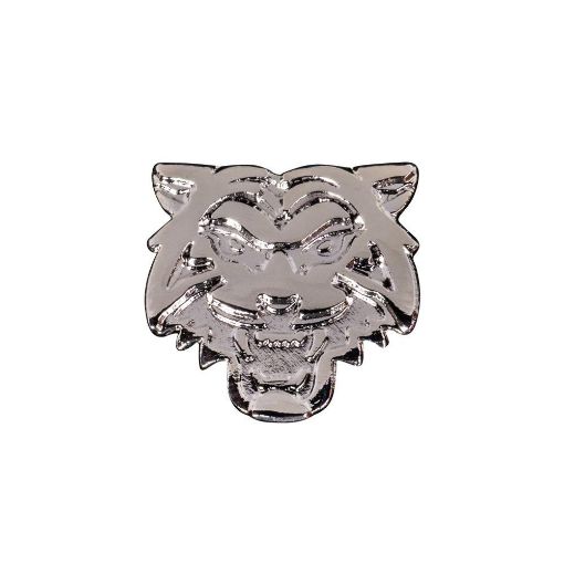 Picture of Tigers Head - Lapel Pin - Silver Plate - Plastic Box 