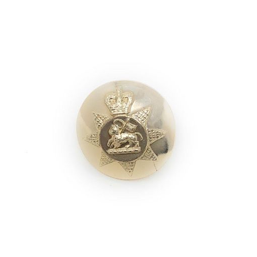 Picture of The PWRR Tunic Button (Queen's Regiment Pattern) - Gold AAL - 22L