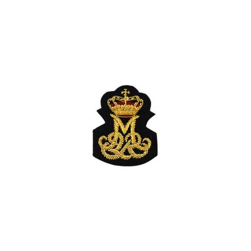 Picture of Queen Margrethe II - Royal Cypher Badge - Mess Dress - Embroidered on Navy