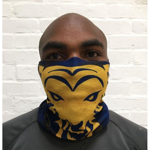 Picture of RUFFNEK Blue/Yellow Tiger Scarf - One Size Fits All 