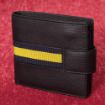 Picture of The PWRR Black Leather Wallet with Regimental Ribbon - supplied in box