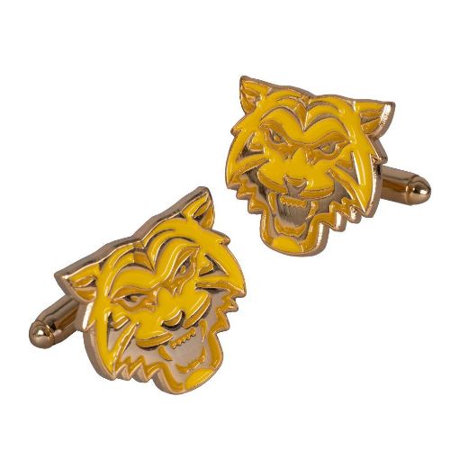 Picture of Cufflink - Tigers Head - Enameled  – Boxed