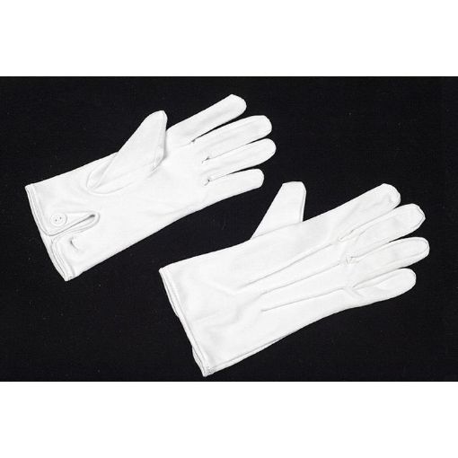 Picture of White Parade Gloves - Button Cuff - Small